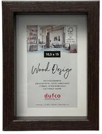 DUFCO Holz-Bilderrahmen 10.5x15cm 1610.80990 Fuji braun Idealshop