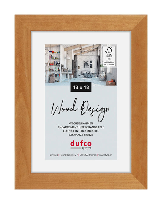 DUFCO Holz-Bilderrahmen 13x18cm 1610.80597 Toronto Kirschbaum Idealshop