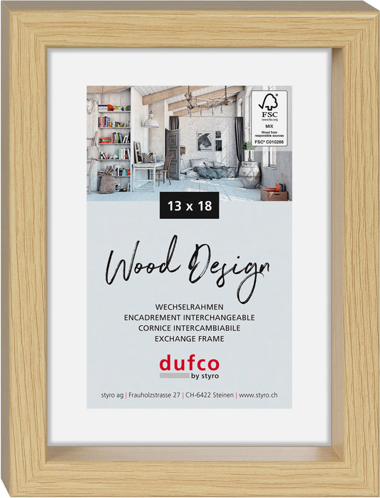 DUFCO Holz-Bilderrahmen 13x18cm 1610.80983 Fuji natur Idealshop