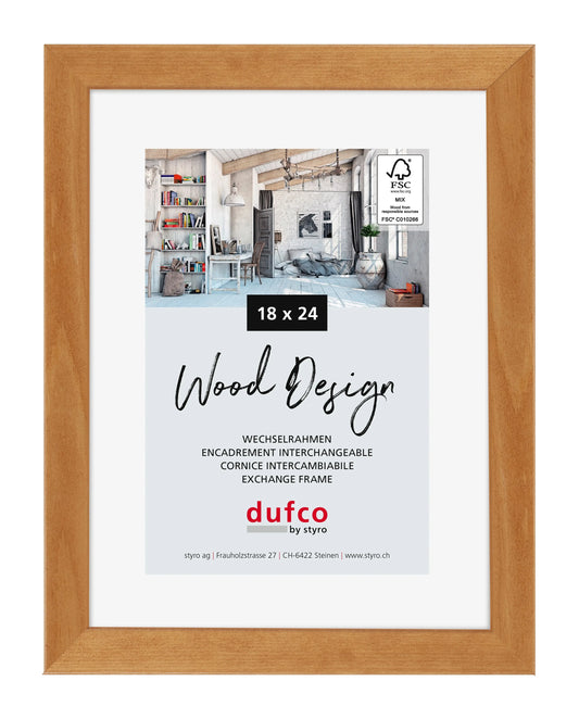 DUFCO Holz-Bilderrahmen 18x24cm 1610.80598 Toronto Kirschbaum Idealshop