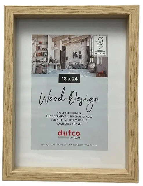 DUFCO Holz-Bilderrahmen 18x24cm 1610.80984 Fuji natur Idealshop