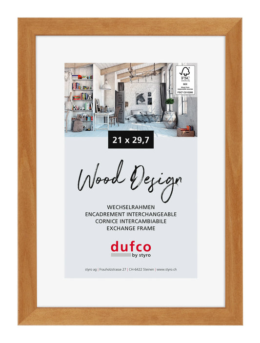 DUFCO Holz-Bilderrahmen 21x29.7cm 1610.80599 Toronto Kirschbaum Idealshop
