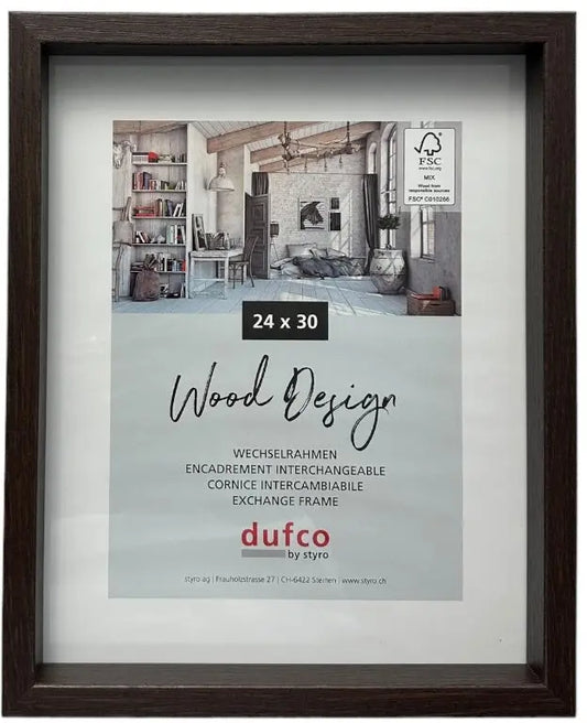 DUFCO Holz-Bilderrahmen 24x30cm 1610.80994 Fuji braun Idealshop