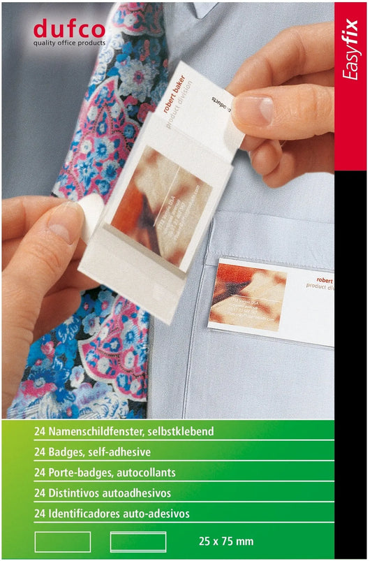 DUFCO Namensschilder 53002.425 25x75mm 24 Stück Idealshop