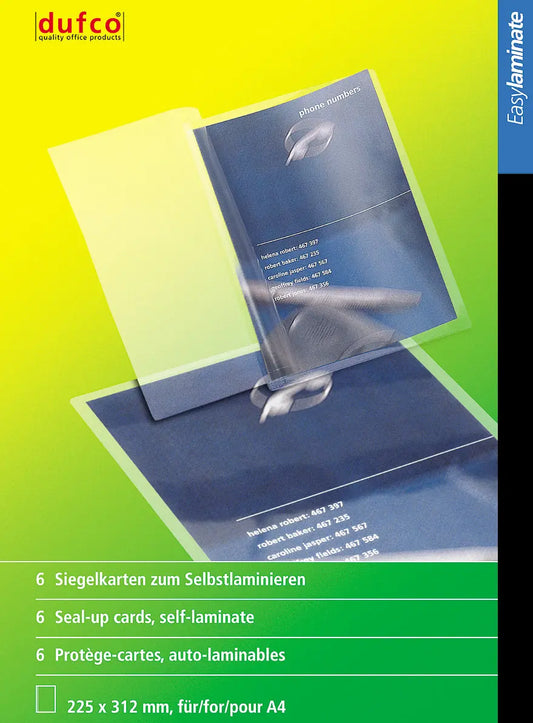 DUFCO Seal-Up Cards 52101.004 225X312MM 6STK Idealshop