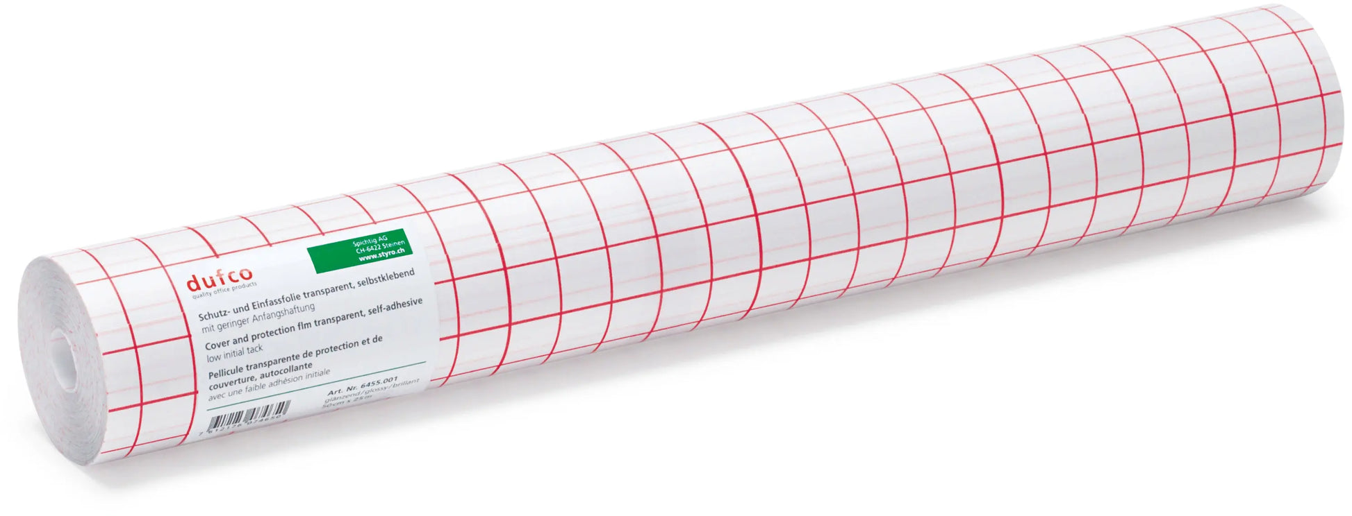 DUFCO Selbstklebefolie 50x2500cm 6455.001 glasklar glänzend, PVC Idealshop