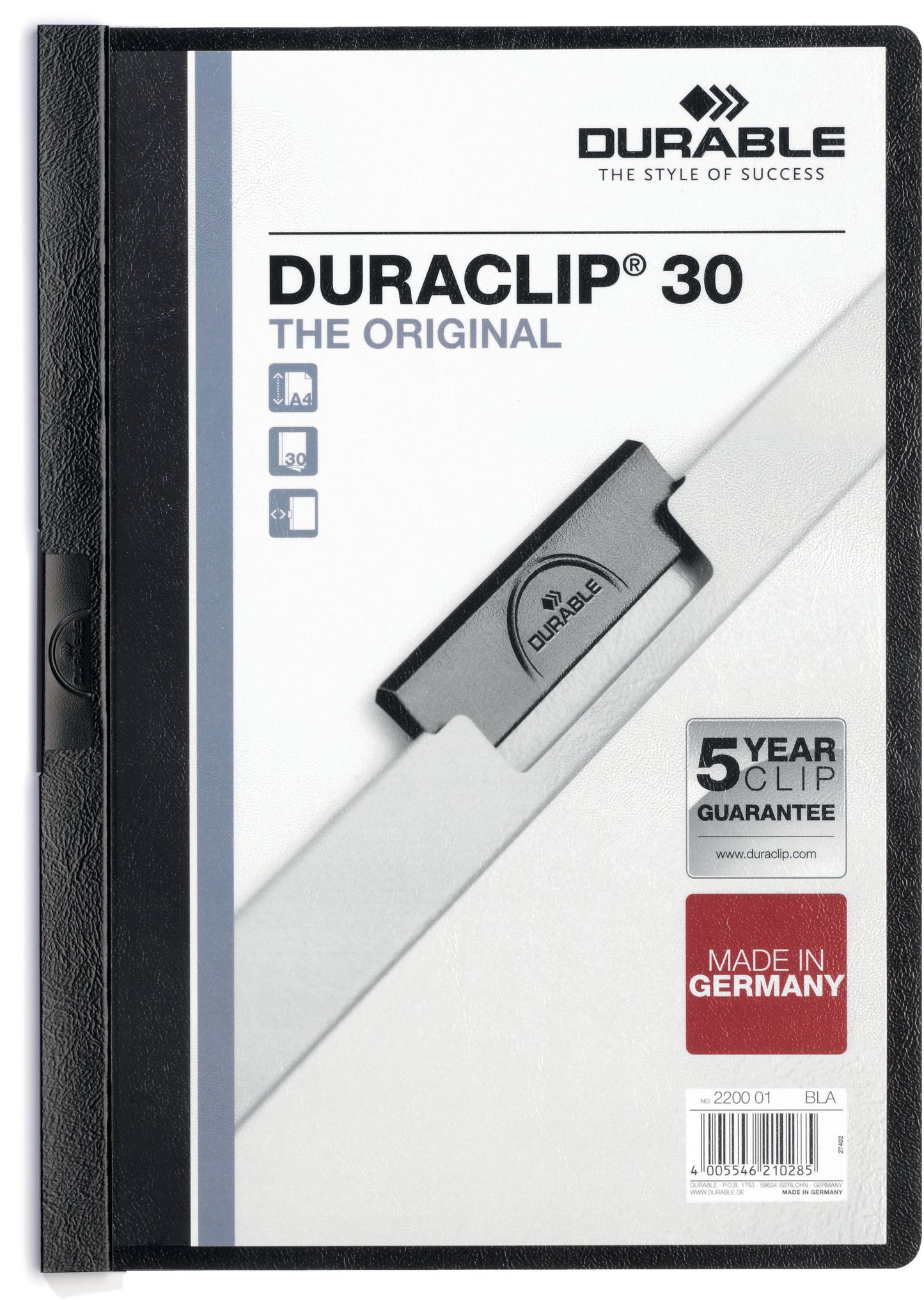 DURABLE   Klemmhefter DURACLIP 30