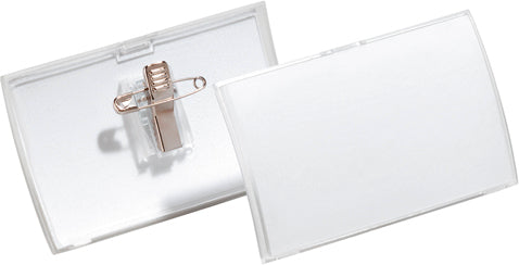 DURABLE Namensschild Click Fold 821119 m.Kombiklemme, 40x75mm 25Stk. Idealshop