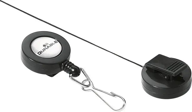 DURABLE Ausweiskarten-Halter 822158 10 Stück mit Federhaken Idealshop