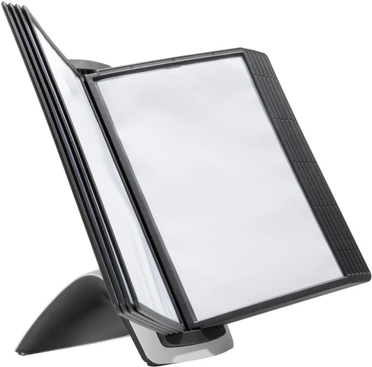 DURABLE Displaysystem SHERPA Style 10 585501 schwarz, mit 10 Sichttafeln A4 Idealshop