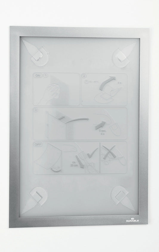 DURABLE Duraframe Wallpaper A4 484323 silber Idealshop
