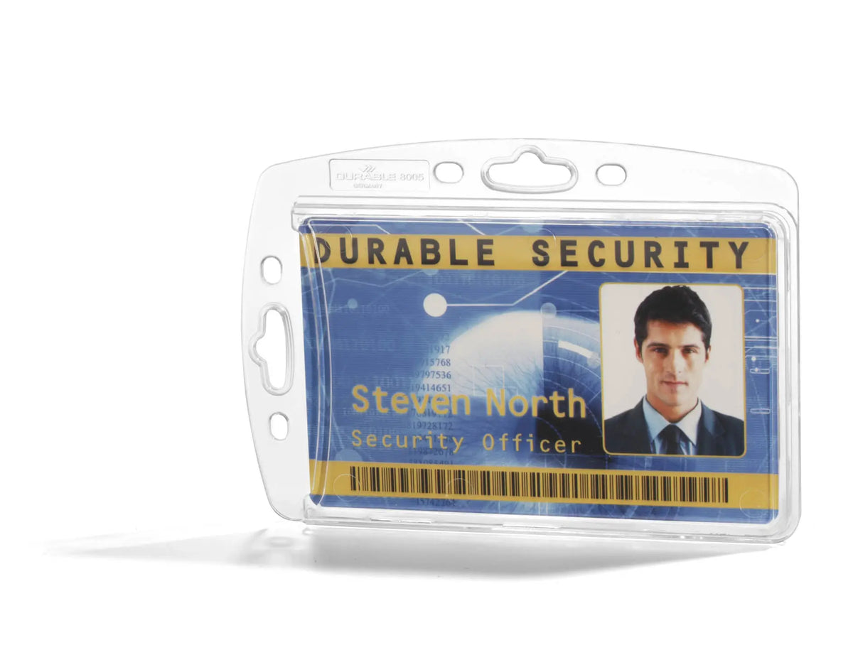 DURABLE Hartbox für Ausweis 54x85mm 890519 transparent 10 Stück Idealshop