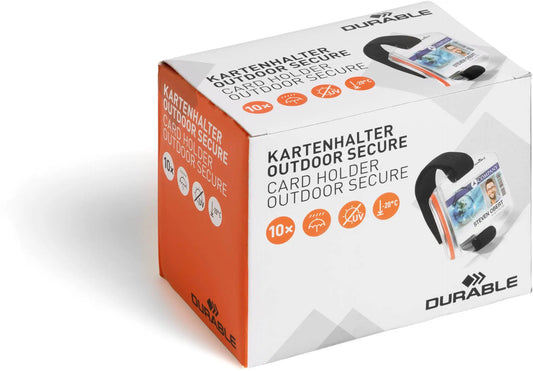 DURABLE Kartenhalter Outdoor Secure 841419 10 Stück Idealshop