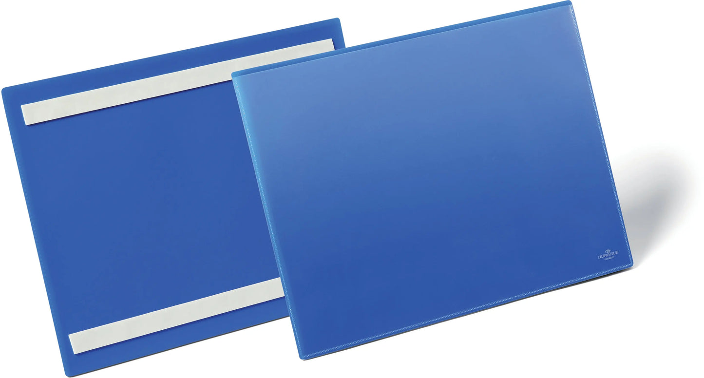 DURABLE Kennzeichnungstasche A4 179807 selbstklebend,quer,50 Stück Idealshop