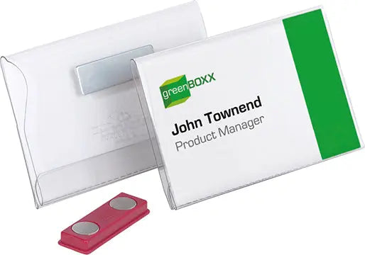 DURABLE Namensschild mit Magnet 811719 transp., PVC, 54x90mm 25 Stk. Idealshop