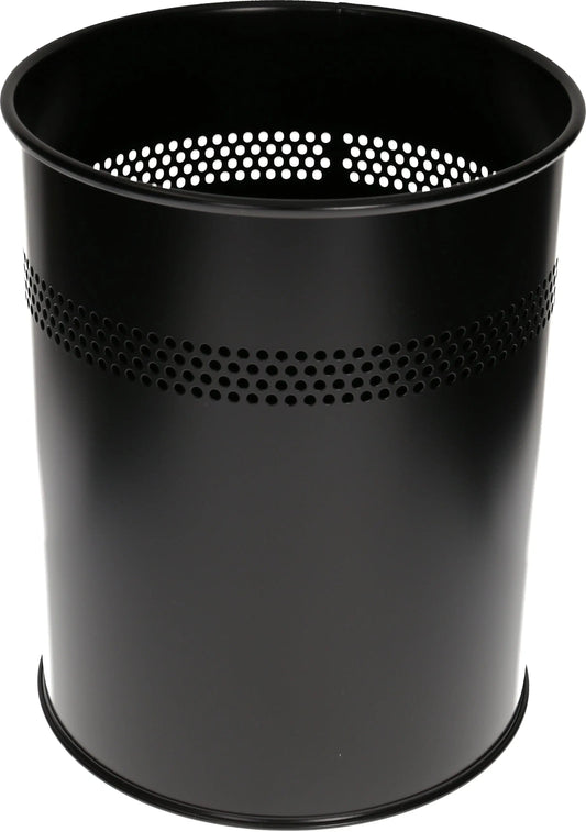 DURABLE Papierkorb perforiert 330001 schwarz Idealshop