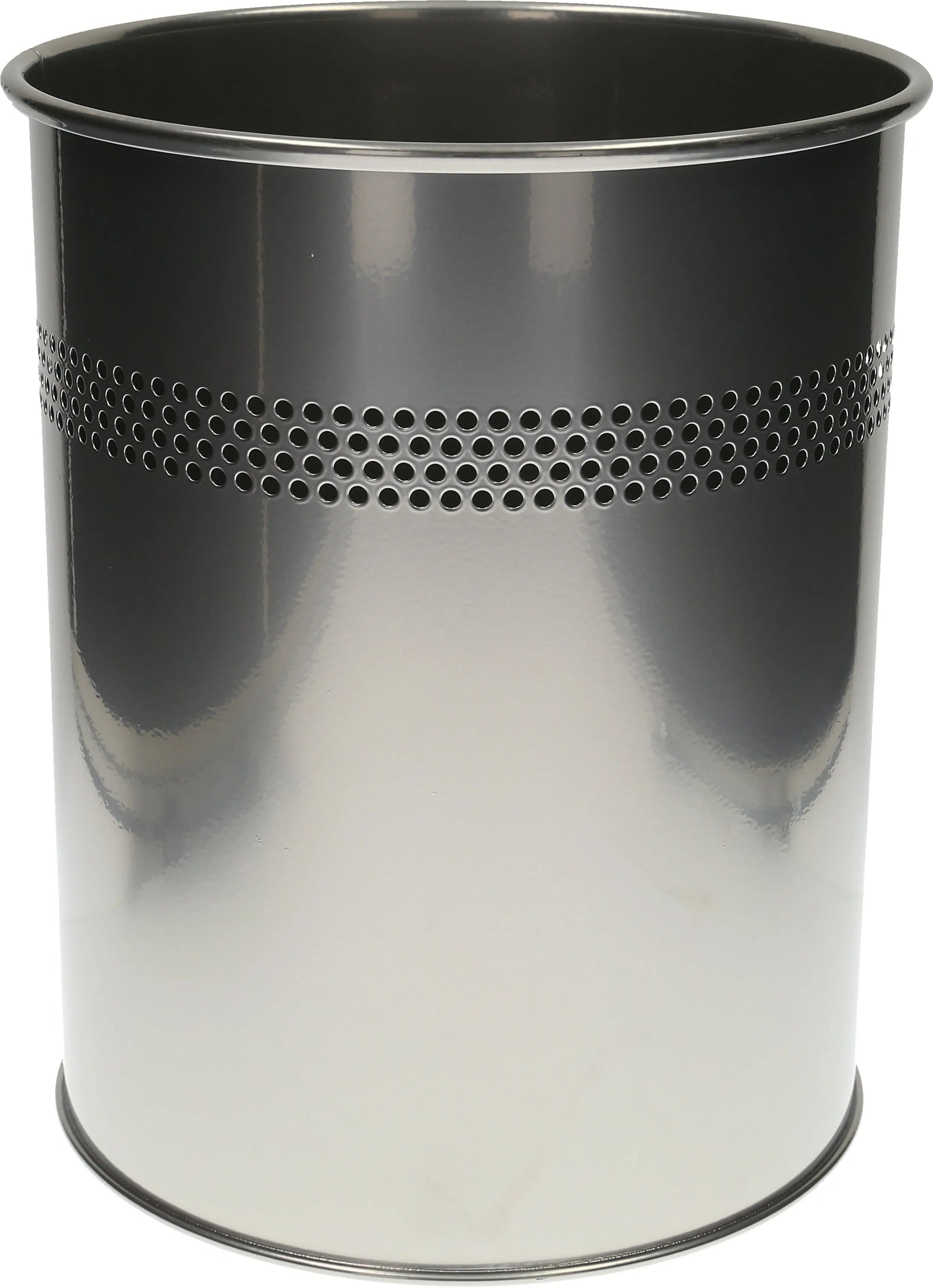 DURABLE Papierkorb perforiert 330023 silber Idealshop