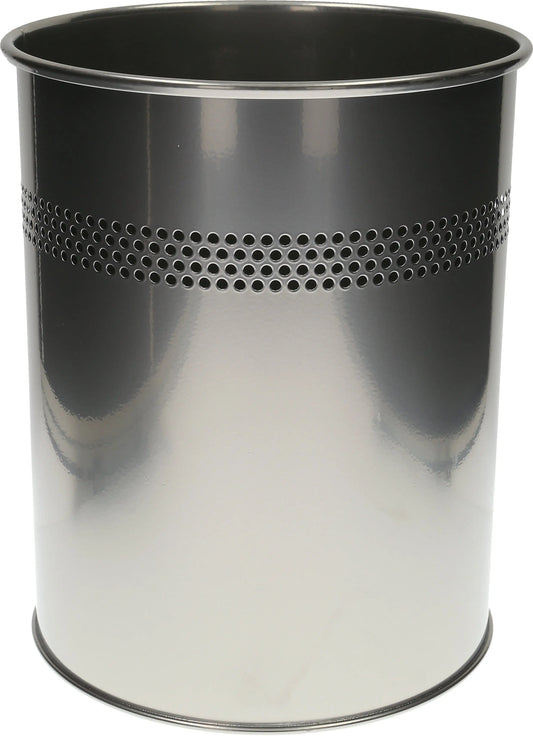 DURABLE Papierkorb perforiert 330023 silber Idealshop