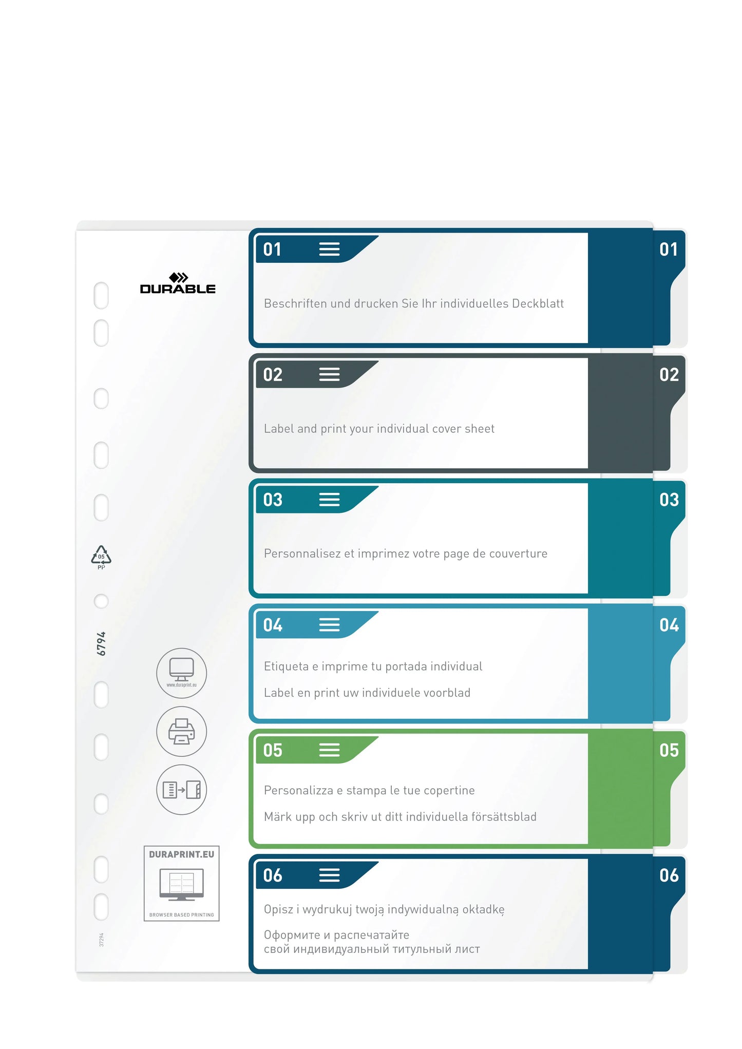 DURABLE   Register PP                A4+ Idealshop