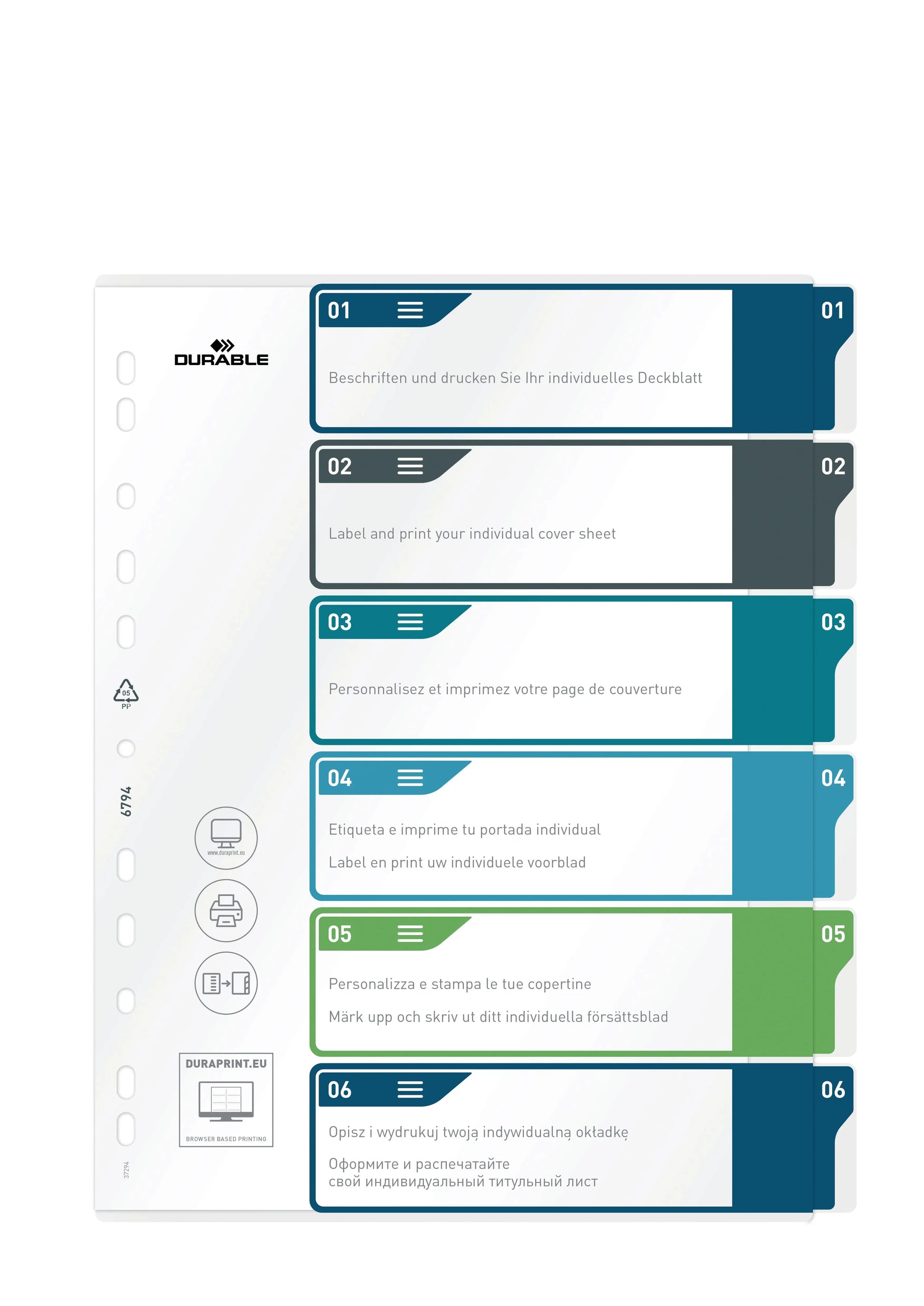 DURABLE   Register PP                A4+ Idealshop