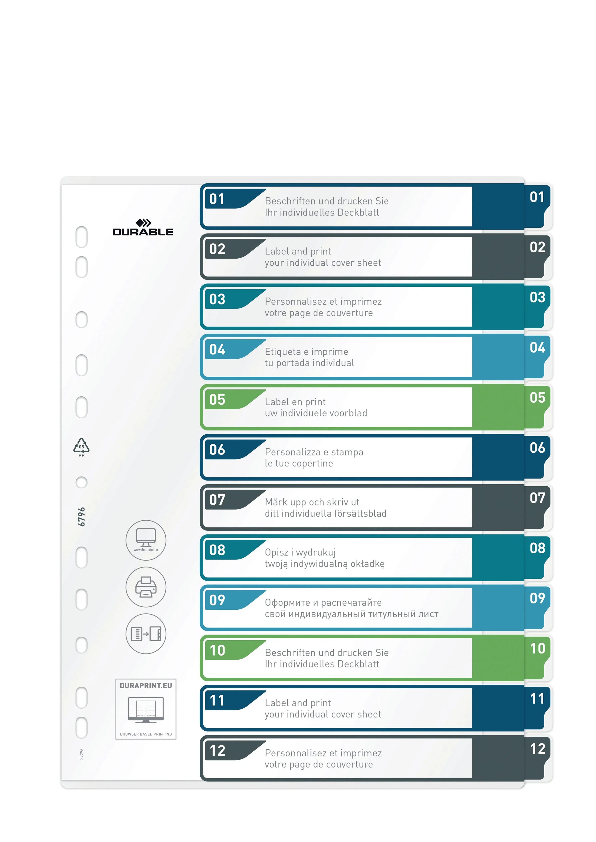 DURABLE   Register PP                A4+ Idealshop