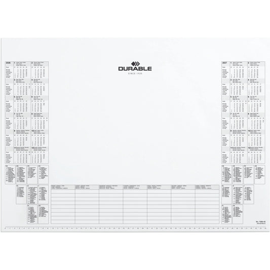 DURABLE Schreibunterlage 57x41cm 729202 Kalenderblock, 2026-2027 Idealshop