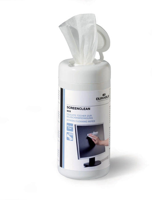 DURABLE Screenclean Box 573602 100 Tücher Idealshop