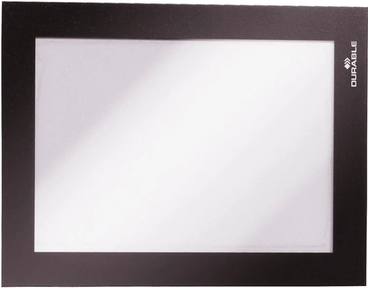 DURABLE Sichtfenster Duraframe 487001 schwarz, selbstklebend 2 Stk. Idealshop