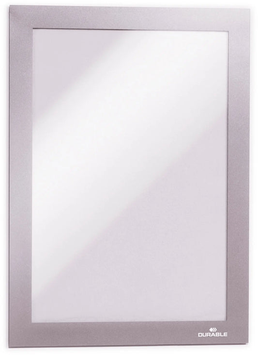 DURABLE Sichtfenster Duraframe 487123 silber, selbstklebend 2 Stk. Idealshop