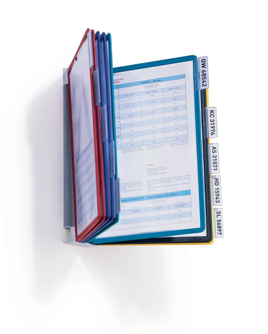 DURABLE Sichttafelsystem VARIO Table10 556700 assortiert mit 10 Sichttafeln Idealshop