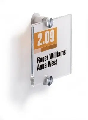 DURABLE Türschild Crystal Sign 482219 transparent, acryl 148x148mm Idealshop