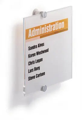 DURABLE Türschild Crystal Sign 482419 transparent, acryl 210x210mm Idealshop