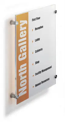 DURABLE Türschild Crystal Sign A3 482619 transparent, acryl 297x420mm Idealshop