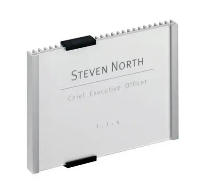 DURABLE Türschild Info Sign 480123 silber, aluminium 149x105.5mm Idealshop