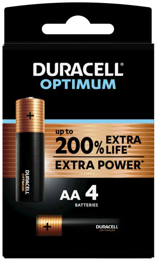 DURACELL Batterie Optimum 4-137486 AA, LR6, 1.5V 4 Stück Idealshop