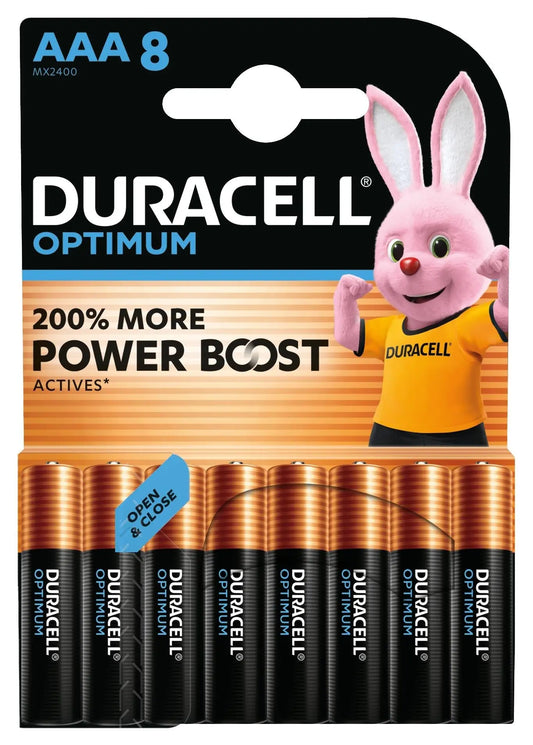 DURACELL Batterie Optimum 4-137714 AAA, LR03, 1.5V 8 Stück Idealshop