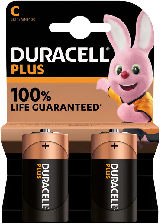 DURACELL Batterie Plus Power 4-141827 C, LR14, 1.5V 2 Stück Idealshop