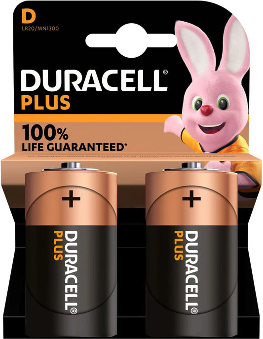 DURACELL Batterie Plus Power MN1300 D, LR20, 1.5V 2 Stück Idealshop