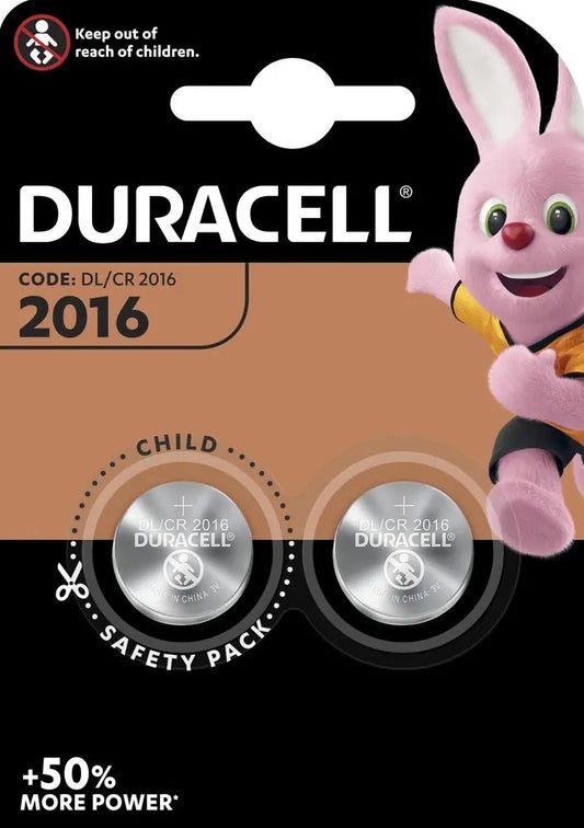 DURACELL Knopfbatterie Specialty CR2016 B2 CR2016, 3V 2 Stück Idealshop