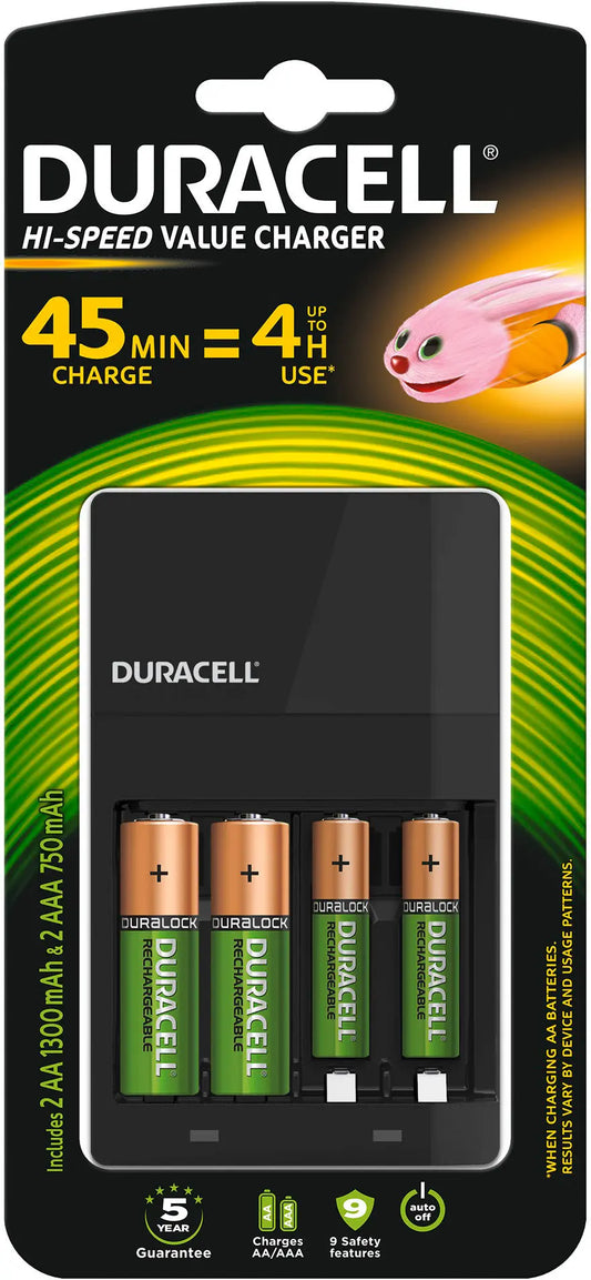 DURACELL Ladegerät CEF14 4-118577 inkl.2xAA + 2xAAA 4 Stunden Idealshop
