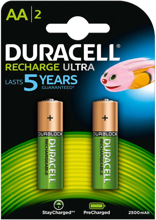 DURACELL Recharge Ultra PreCharged DX1500 AA,HR6,2400mAh,1.2V 2 Stück Idealshop