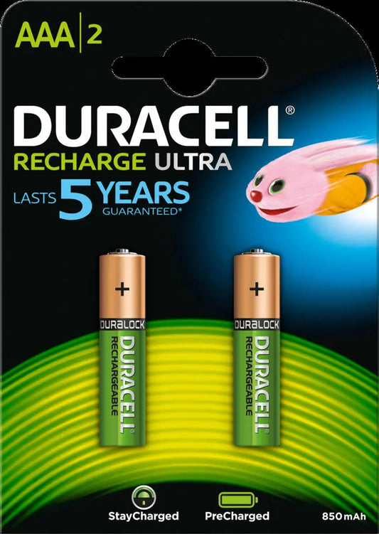 DURACELL Recharge Ultra PreCharged DX2400 AAA, 850 mAh, 1.2V 2 Stück Idealshop