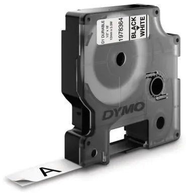DYMO D1 Vinyl Band 12mmx5,5m 1978364 schwarz/weiss Idealshop