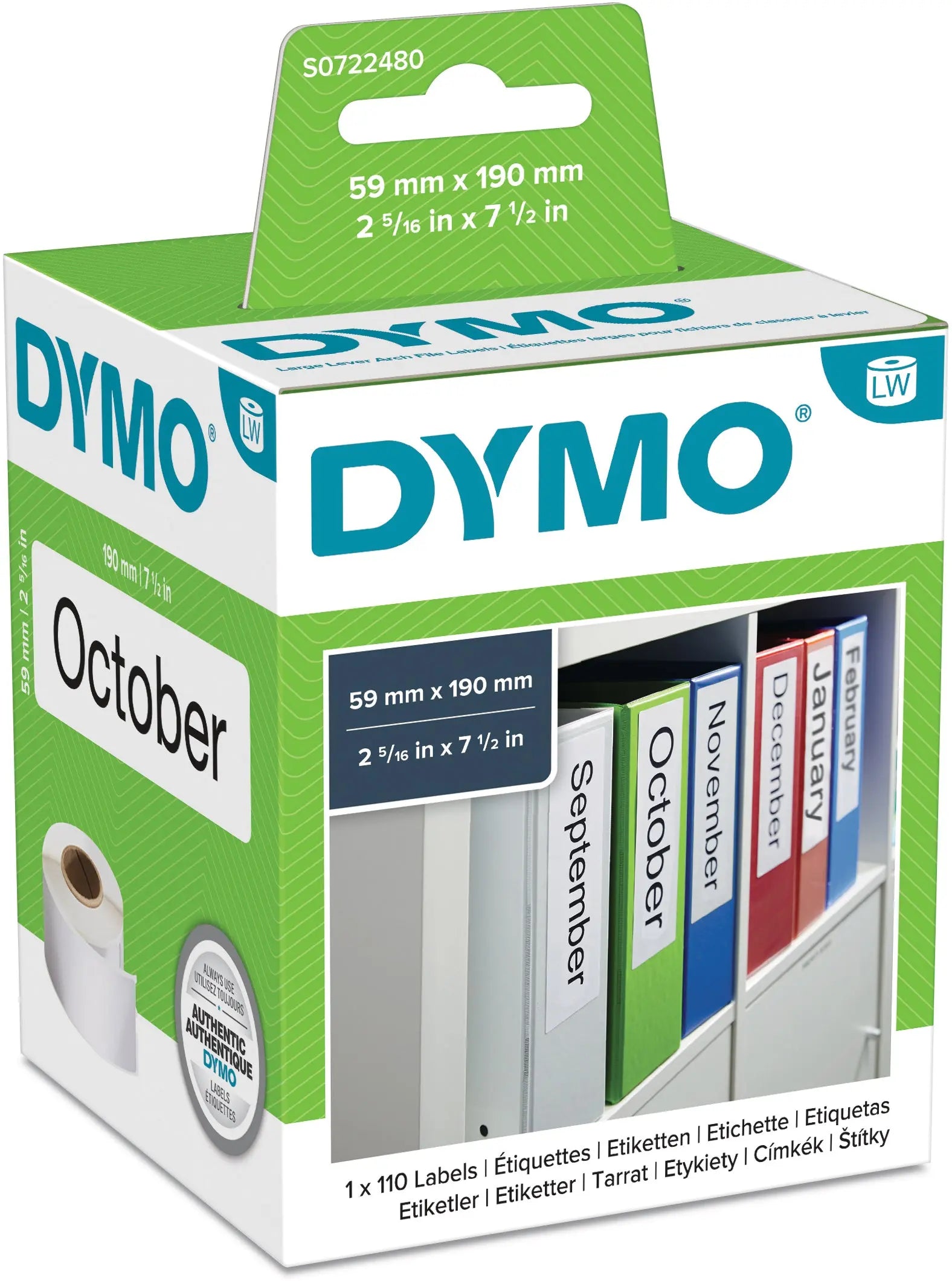 DYMO      Ordner-Etiketten breit Idealshop