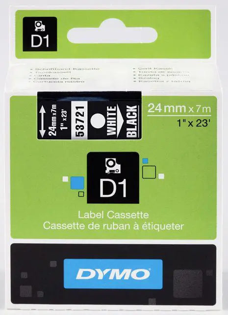DYMO Schriftband D1 24mm/7m S0721010 schwarz/weiss Idealshop