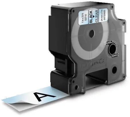 DYMO Schriftband D1 S0720920 schwarz/transp. 24mm/7m Idealshop
