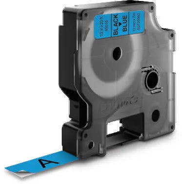 DYMO Schriftband D1 schwarz/blau S0720560 12mm/7m Idealshop