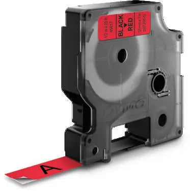 DYMO Schriftband D1 schwarz/rot S0720570 12mm/7m Idealshop