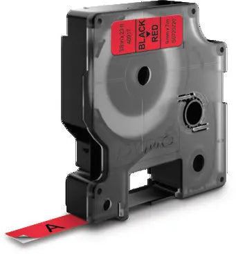 DYMO Schriftband D1 schwarz/rot S0720720 9mm/7m Idealshop