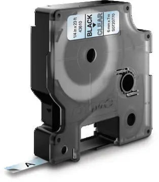 DYMO Schriftband D1 schwarz/transp. S0720770 6mm/7m Idealshop